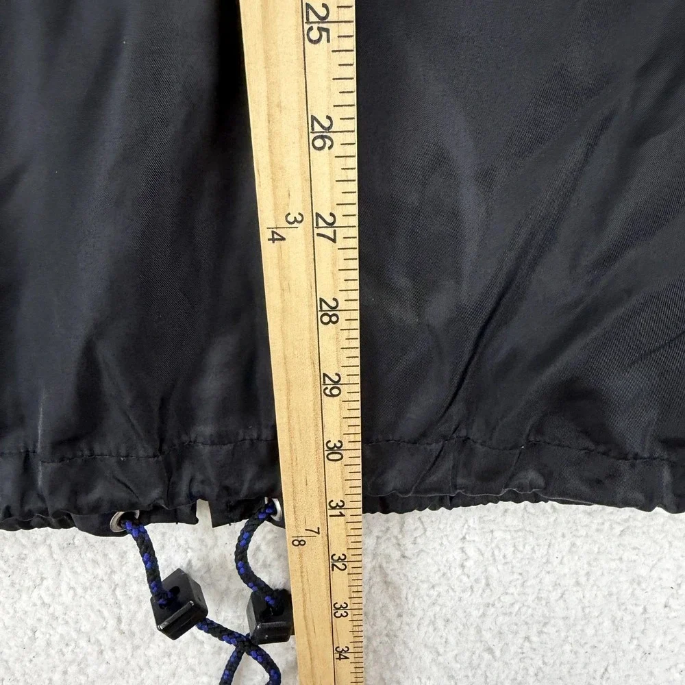 Vintage Guess Classics Jacket Mens Large‎ Black Nylon Hooded Windbreaker USA